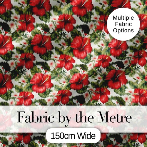 Tropical red hibiscus floral - red,