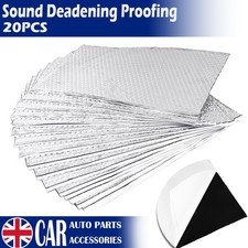 20 SHEET SOUND DEADENING PROOFING MAT FOIL BUTYL CAR VAN TRUCK VIBRATION DAMPING