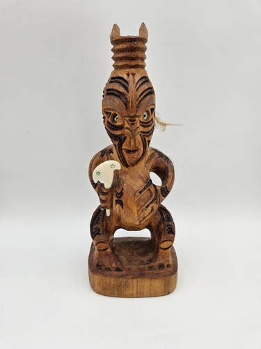 Vintage hand carved wooden - carved,