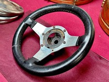 Vintage Classic Mini Astrali Leather Bound Deep Dish Steering Wheel 12" - Austin