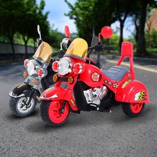 Electric Kids Motorbike Ride On Retro Toy Car Battery Operated Children W/ Sound