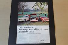 Original 1968 magazine advert: TRIUMPH HERALD 13/60 frame-ready wall-art 
