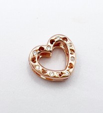 Love Heart Charm Rose Gold For