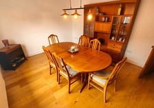 Teak Wooden Dining Table and 6