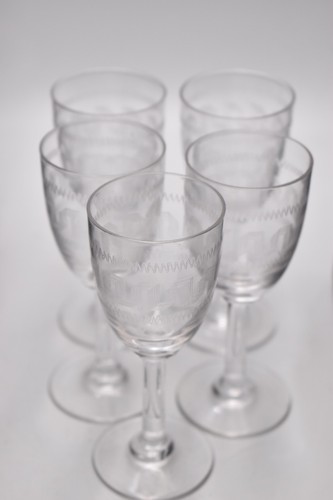 Vintage 1960s etched sherry - 1960s,