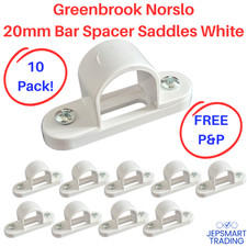 GREENBROOK 20mm Conduit Spacer Bar Saddles White 10PACK!  PSB20W  NEW! #670