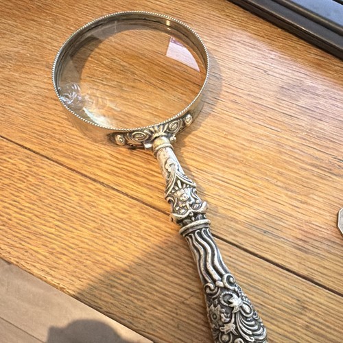 Antique glass magnifying - antique,