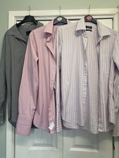 3 Shirt Bundle L 16 1/2 Collar Next, Red Herring Thomas Nash