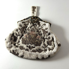 Antique Beaded bag embroidered