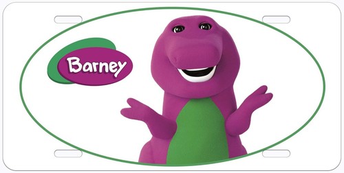 Barney novelty car license - novelty,