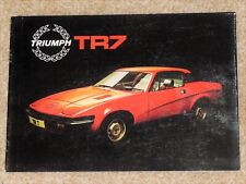 TRIUMPH TR7 Sales Brochure Nov 1977 with TR7 V8 Rally Car - Very Good Condition