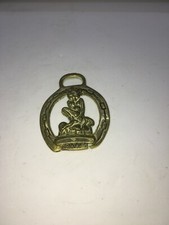 Vintage HORSE BRASS cornwall pixie Fireplace canal boat barge pub bar fire coal