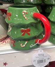 Festive Christmas Tree Style Mug With Handle For Coffee Tea Drinkware