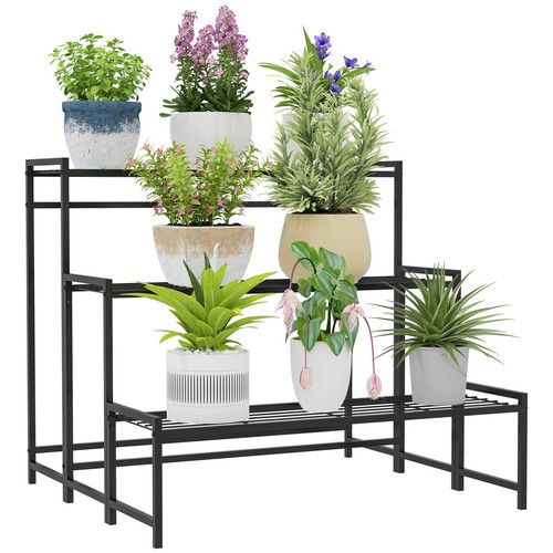 Tier metal plant stand - 3-tier,