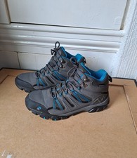 UK Size 6 Gelert Women's Ladies Walking Ankle Boots EU 39 Grey Blue Dog Walks