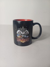 Las Vegas black coffee Cup mug Skull Poker Chip Dice Cards Souvenir 