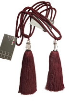 2 Red Curtain Tie Backs