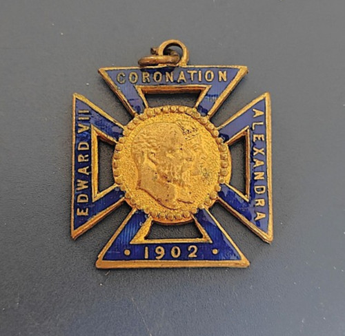 1902 coronation medal king - 1902,