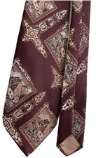 Mens Burgundy Brown Multi