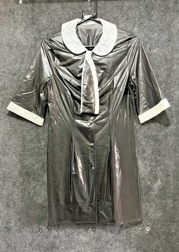 Semi trans black pvc maids - semi,