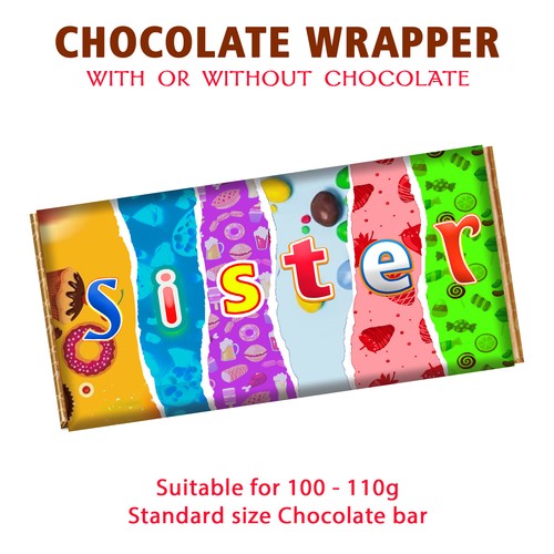 Sister chocolate bar wrapper - sister,