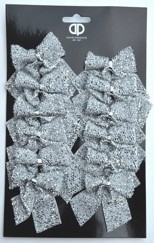 12x silver mini - mini, bows