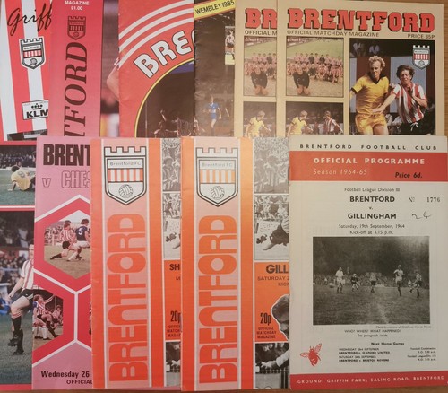 Brentford home programmes - brentford,