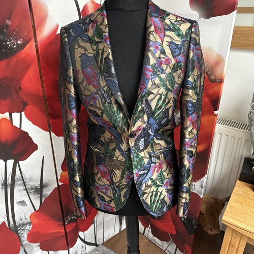 Mens unusual birds embroidered - mens,