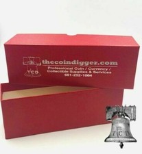 3 Coin Storage Boxes RED Holds