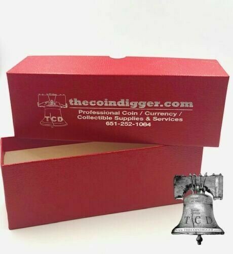 Coin storage boxes red holds - coin,