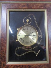 Ken Broadbent Quality  Quartz Framed Pocket Watch Wall Clock 12" X 10" Working