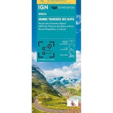 Route des grandes Alpes France IGN map Alpes cycling driving hiking GR5 +more