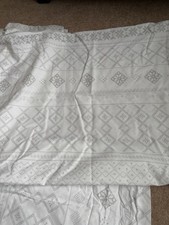 Marks & Spencer silver grey & white patterned king size Duvet cover set