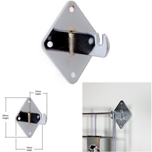 Wall bracket for grid mesh - for,
