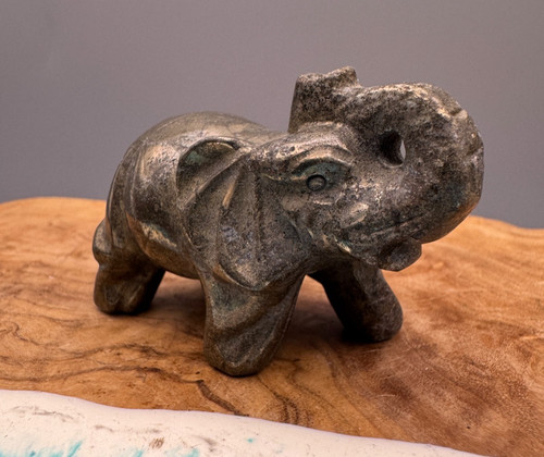 Crystal elephant pyrite - elephant,