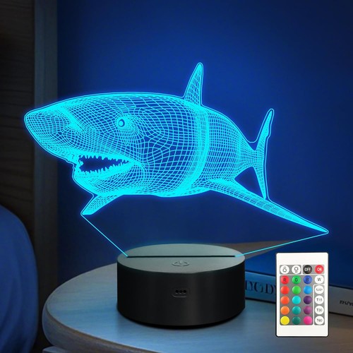 Anywin shark lamps ocean - 3d,