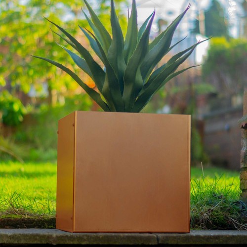 Metal planter outdoor - planter, plant