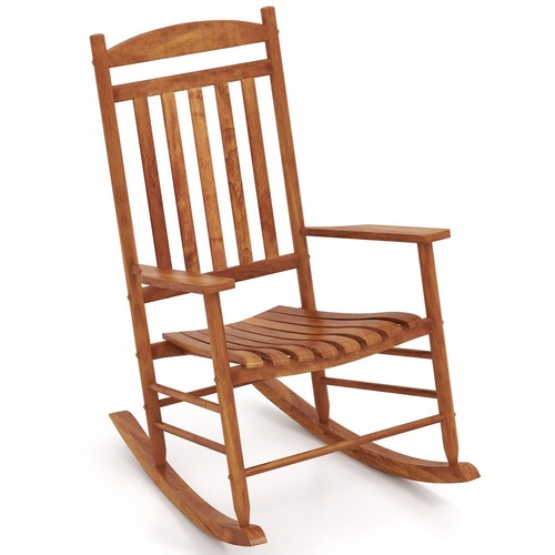 Wooden rocking chair high back - rocking,