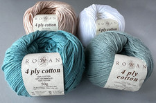ROWAN 4 Ply Cotton, 4 x 50g