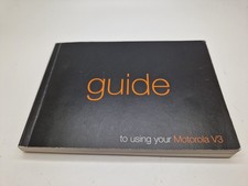 New Old Stock Motorola V3 Mobile Phone User Guide Manual 3UKPOST Orange Branded