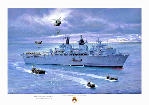 Hms albion art print - hms, a3