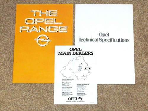 1980 opel range brochure - range, &
