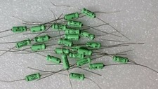 0.47uF 50V Vintage Plessey axial electrolytic capacitors x 25   no2(S7)