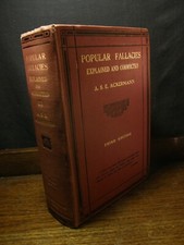 Popular Fallacies Explained & Corrected - Ackermann OCCULT SPIRITUALISM ODDITIES