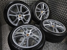 Genuine OEM Porsche Cayenne GTS 957 958 21" Alloy Wheels + Tyre Turbo Sport Plus