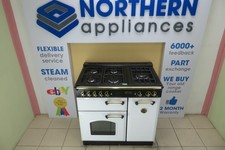 Rangemaster Range Cooker Classic Gas 90cm 12Month Cover Steam Cleaned QR278 ✅