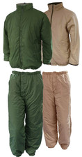 British Army Reversible Softie Thermals Set, Zip Up Jacket + Trousers. Large