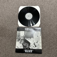 RARE LP VINYL NIRVANA ALBUM BLEACH TUPLP6 UK 1ST PRESS 1989 NICE COPY EX/EX