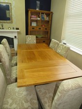 Oak Furnitureland  8 Seater