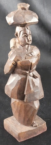 Vintage hand carved wood - hand, woman